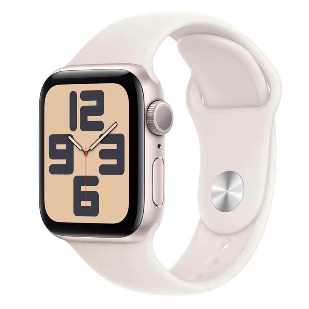 Apple Watch SE (2nd Gen) [GPS 40mm] Smartwatch with Starlight Sport Band S/M